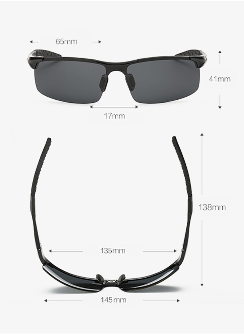 NOVOLAN - NOVOLAN Sports Polarized Sunglasses UV Protection Sunglasses, Ultra Lightweight Rectangular Polarized for Men and Women Camping Baseball Cycling Running Driving Fishing Golf Motorcycle - Image 1