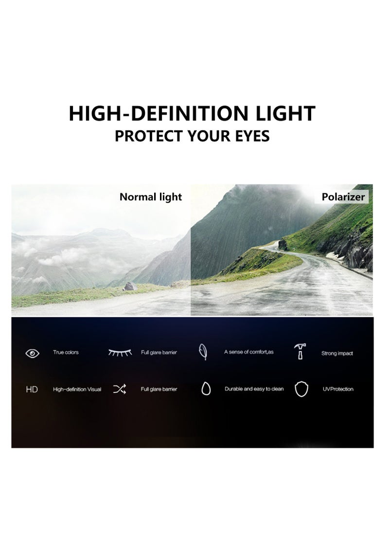 NOVOLAN - NOVOLAN Sports Polarized Sunglasses UV Protection Sunglasses, Ultra Lightweight Rectangular Polarized for Men and Women Camping Baseball Cycling Running Driving Fishing Golf Motorcycle - Image 1