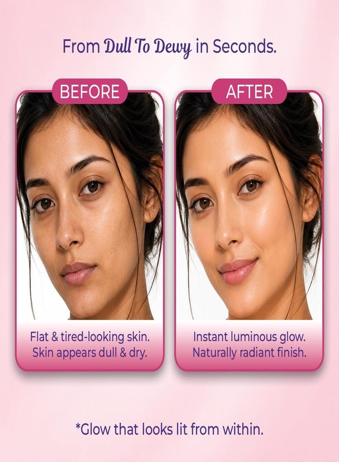 Sanfe GlowAura Strobe Cream | Pink | 30 g | 3-In-1 Primer, Highlighter & Moisturiser | Skin Tint & Glow | Face Cream For Women Daily Use | Beauty Products | Instant Dewy Effect | For All Skin Types - Image 3