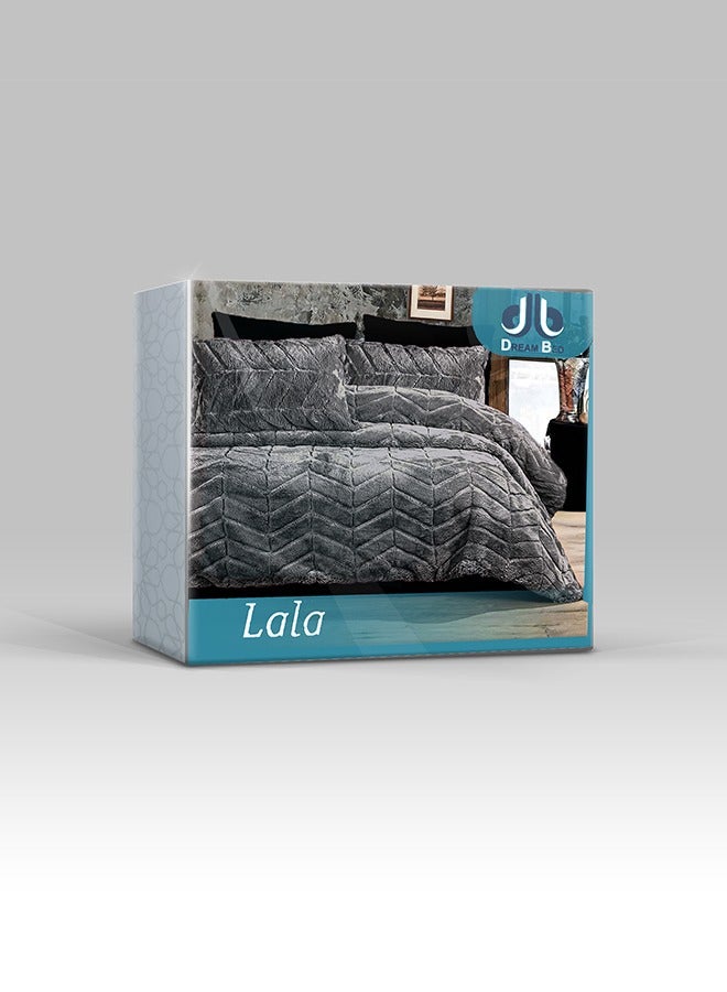 PACHA HOME Lala quilt model - with 2 pillowcases size 50 cm x 75 cm + comforter size 220 cm x 240 cm - Color: Kashmir - Image 3