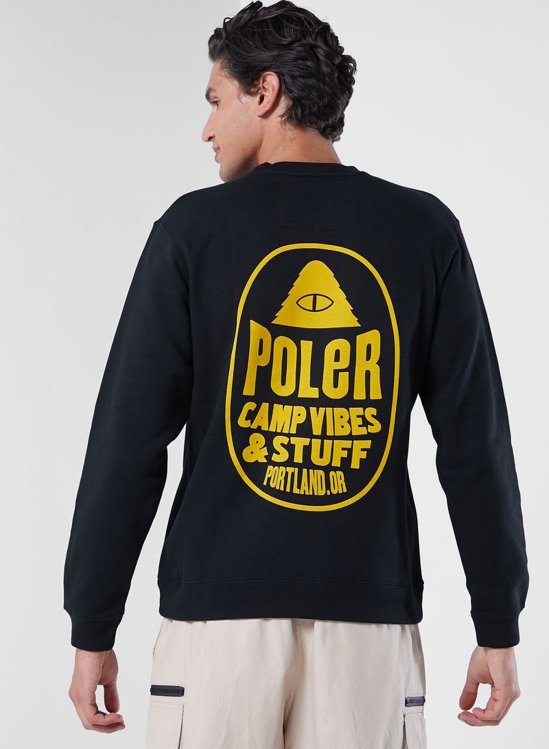 poler Fruit Sticker Sweatshirt - Image 2