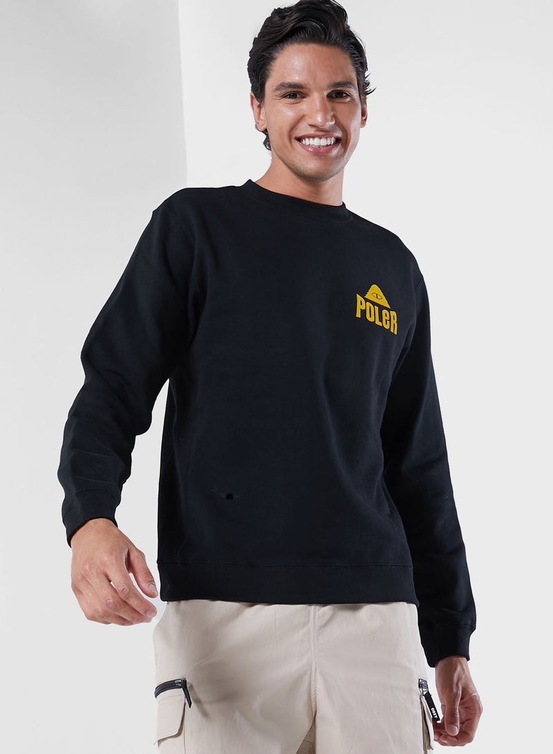 poler Fruit Sticker Sweatshirt - Image 1