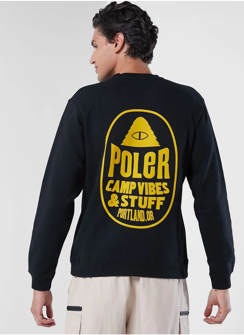 poler Fruit Sticker Sweatshirt