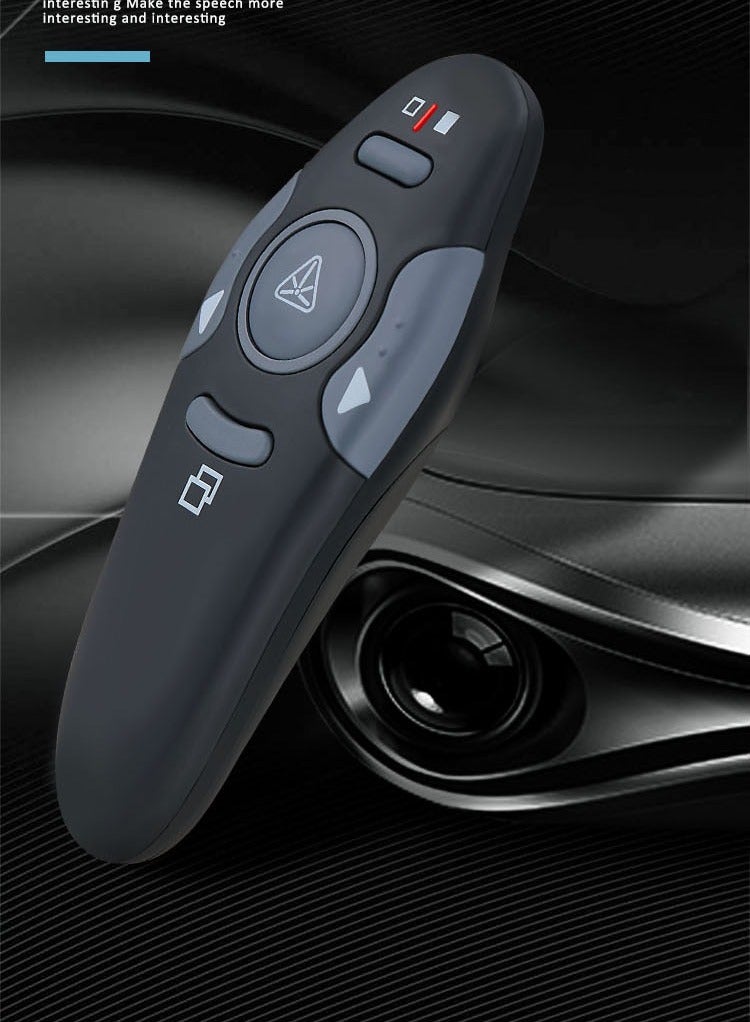 ماركة غير محددة 1 قطعة جهاز تحكم عرض لاسلكي USB بتردد 2.4 جيجاهرتز مع مؤشر ليزر لقلم التحكم في العروض  - Image 2