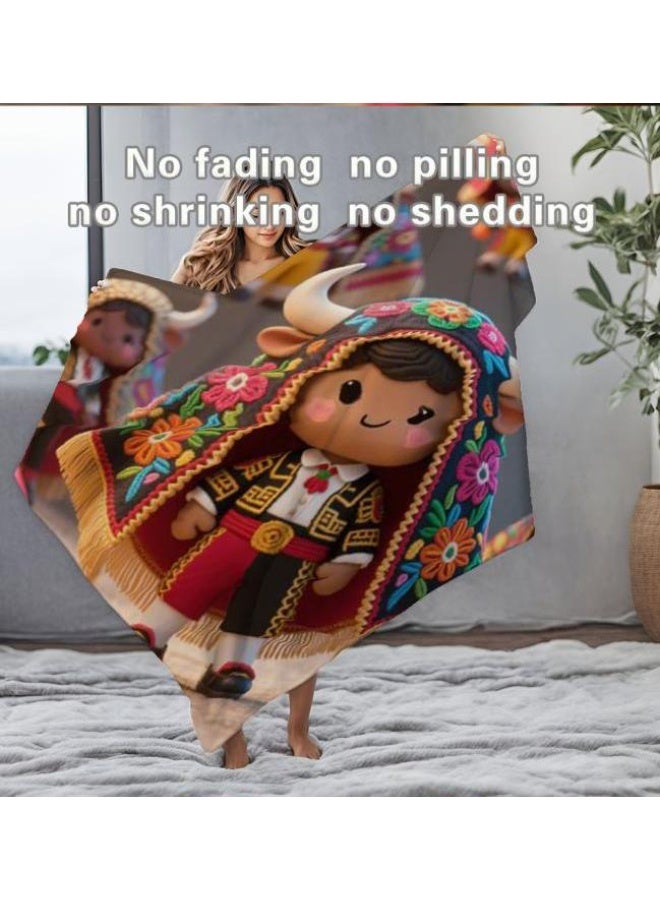 general Flannel thin blanket (warm and comfortable, suitable for sleep, gaming, dust removal and sandproof) 150cm*200cm - 724 - Image 1