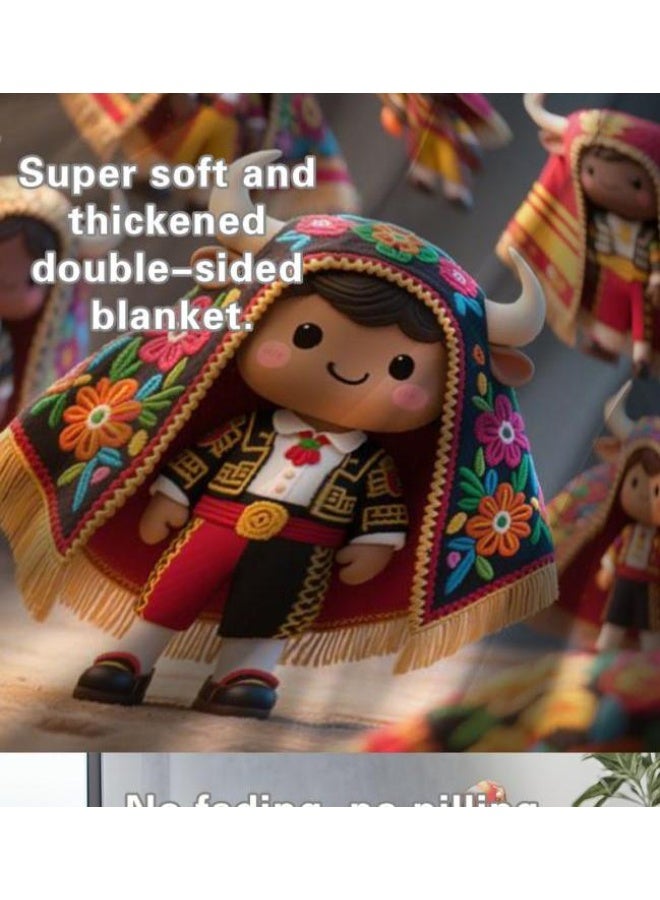 general Flannel thin blanket (warm and comfortable, suitable for sleep, gaming, dust removal and sandproof) 150cm*200cm - 724 - Image 5