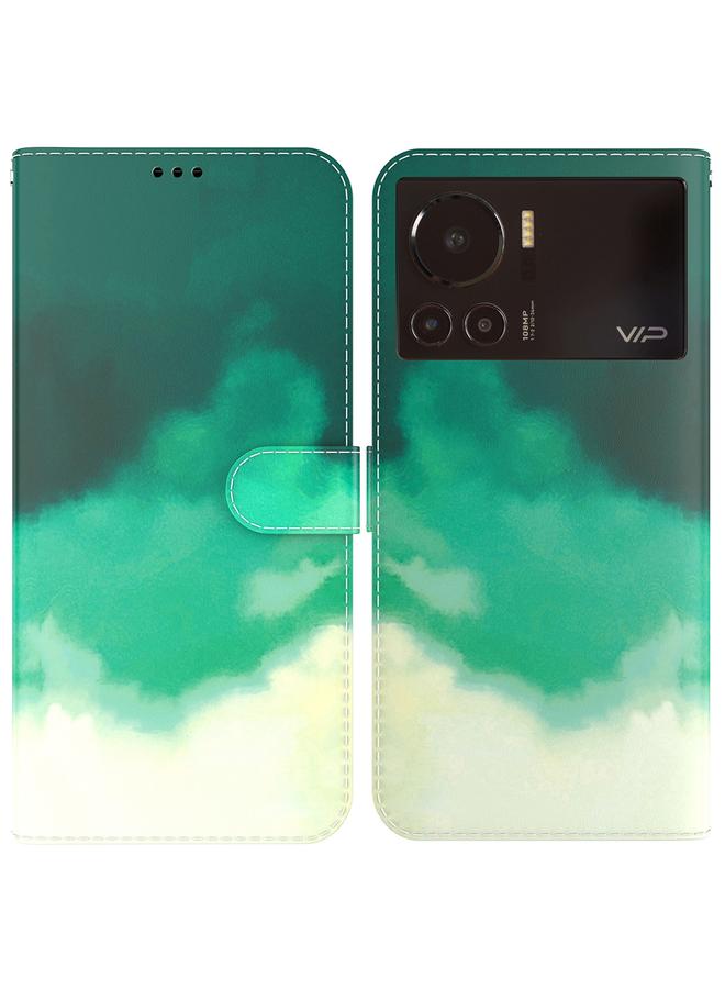Zaboon Case For Infinix Note 12 VIP Watercolor Pattern Horizontal Flip Leather Phone Case - Image 1