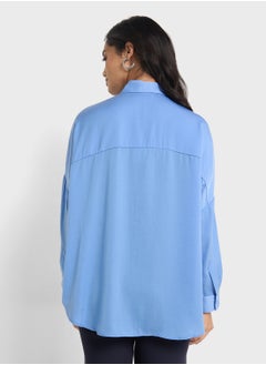 French Connection Damasco Air Flow Poly Shirt  - Image 2
