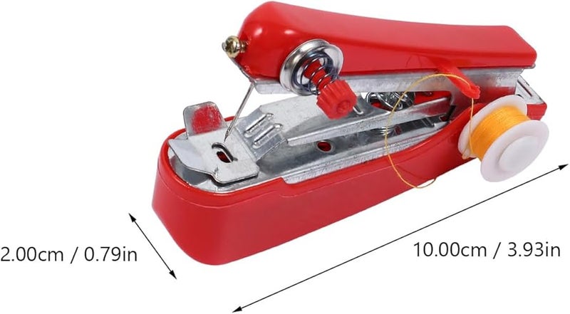 Portable Handheld Sewing Machine Mini Stitcher For Travel Home Emergency Fabric Repair - Image 3
