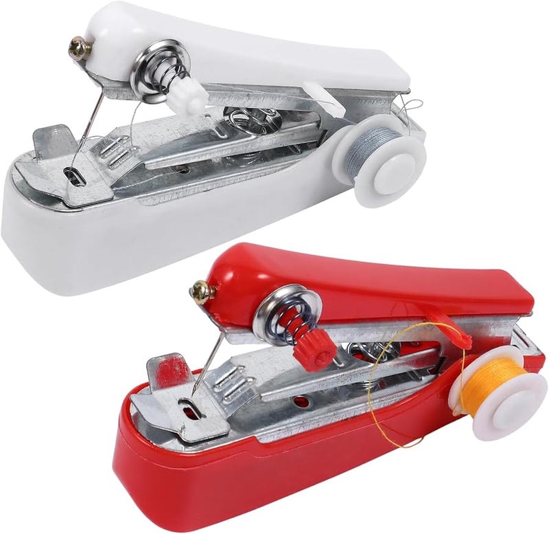 Portable Handheld Sewing Machine Mini Stitcher For Travel Home Emergency Fabric Repair - Image 1