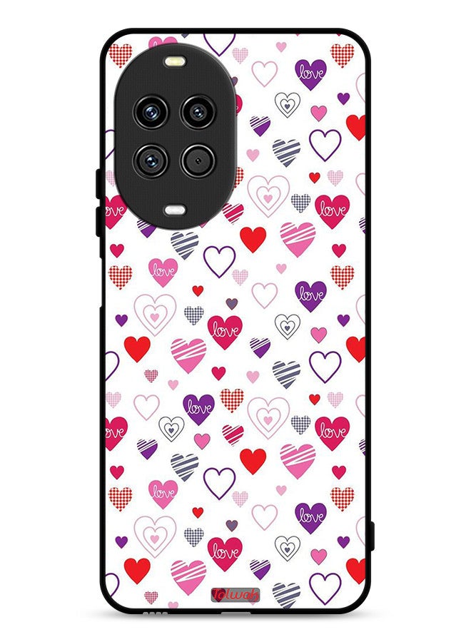 Tolwak Huawei nova 14 Pro 5G Protective Case Cover Hearts Doodle