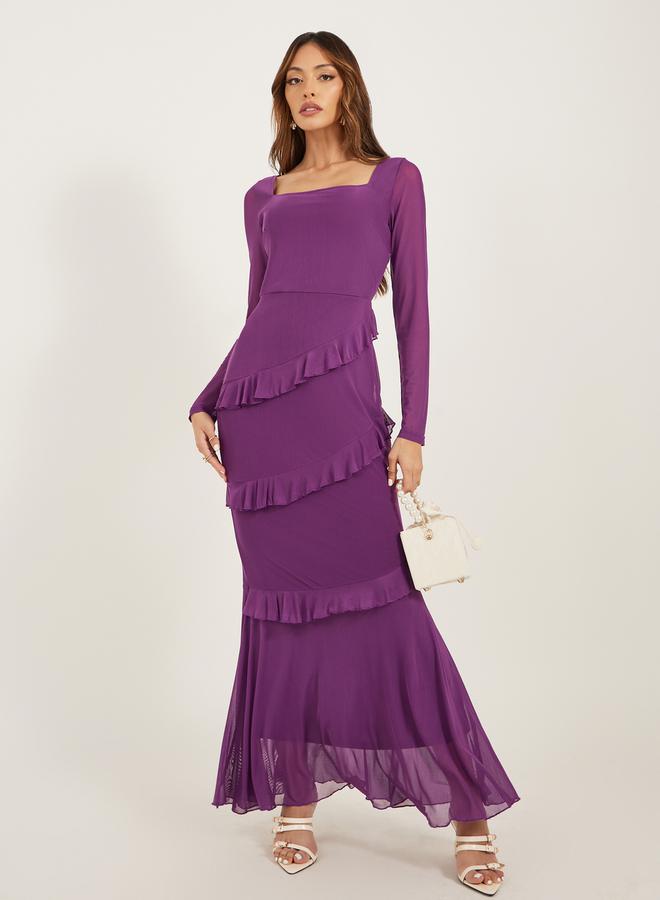 Styli Ruffled Long Sleeve Dress  - Image 1