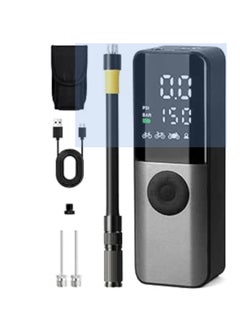 Generic Air Pump - Battery Air Pump Compressor Battery Pump Electric 150PSI 6000mAh Portable Battery Compressor Mini Tire Pump with Digital LCD Screen for All Bicycles Motorcycles and Cars 