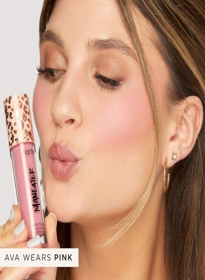 Tarte Cosmetics Tarte Maneater™ Blush & Glow™ Liquid Blush – Cheek Plump Pink | Radiant Glow Finish, Buildable Liquid Formula, 8 mL - Image 2