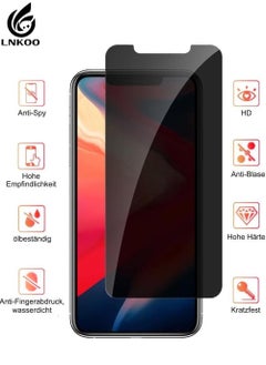 LNKOO Tempered Glass Screen Protector with Anti-Spy Feature for iPhone 11 Pro Max / XS Max - Privacy Protection and Maximum Screen Protection Against Scratches and Breakage.  - Image 2