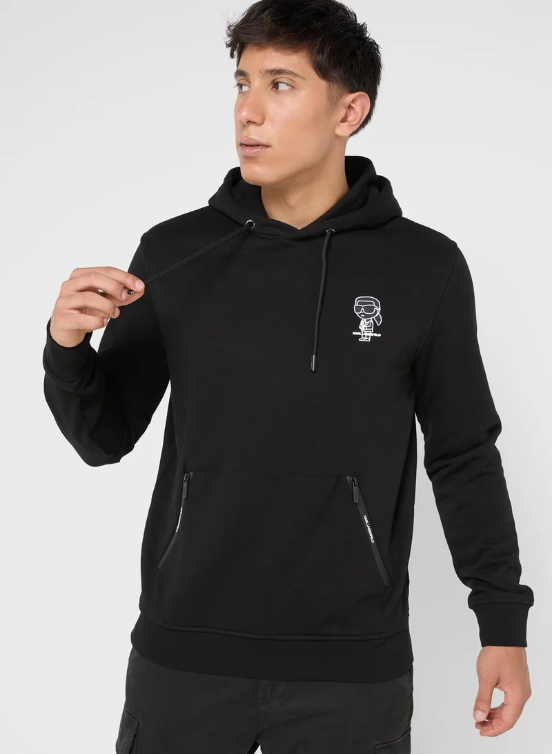 Karl Lagerfeld Logo Hoodie