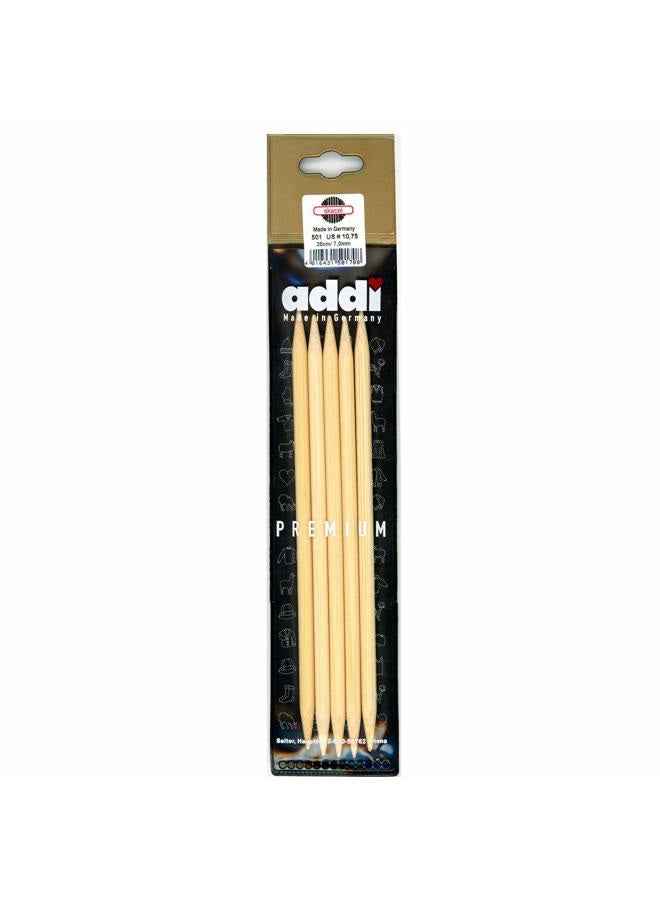 addi Knitting Needle Double Pointed Natura Bamboo 8 inch (20cm) (Set of 5) Size-US-04-(3.50mm) 11050100200350 - Image 2