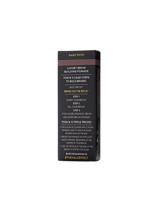 Arches & Halos Luxury Brow Building Pomade Warm Brown Tinting Brow Definer For Sculpting And Shaping Eyebrows Soft Smudgeproof Silky Texture Lightweight Cream And Gel Blend 0.016 Oz - Image 5