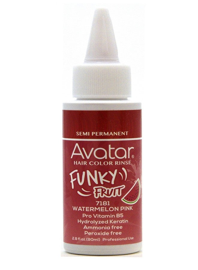 Avatar Funky Fruit Semi-permanent Hair Color Rinse 2.8 oz Watermelon Pink