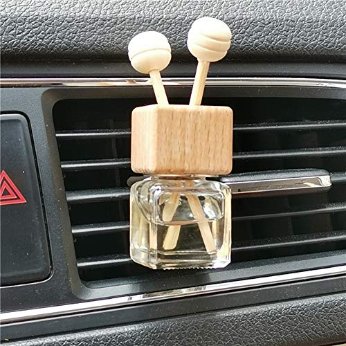glasstore 4 Packs Empty Essential Oil Diffuser Bottle Car Air Freshener Vent Clip Auto Perfume Diffuser Bottle Aromatherapy Fragrance Ornament Decor - Image 1