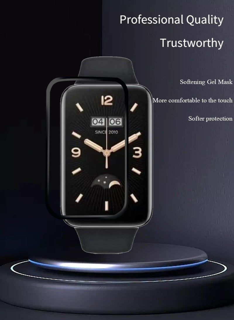 2 PCS Xiaomi Band 7 Pro Screen Protectors, [Anti-Oil] [Anti-Bubble] [HD Clear] Full Protection Soft Screen Protector Glass Film Explosion-proof LCD Watch for Xiaomi Band 7 Pro - Image 3