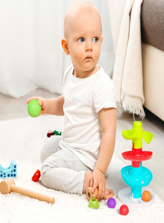Lollipop Rainbow Ball Drop Tower: Baby Toys for Toddlers Includes 4 Balls - Stimulate Curiosity and Motor Skills with This Engaging Ball Drop Toys for Toddlers - Image 4