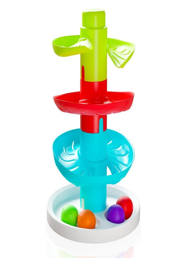 Lollipop Rainbow Ball Drop Tower: Baby Toys for Toddlers Includes 4 Balls - Stimulate Curiosity and Motor Skills with This Engaging Ball Drop Toys for Toddlers - Image 1