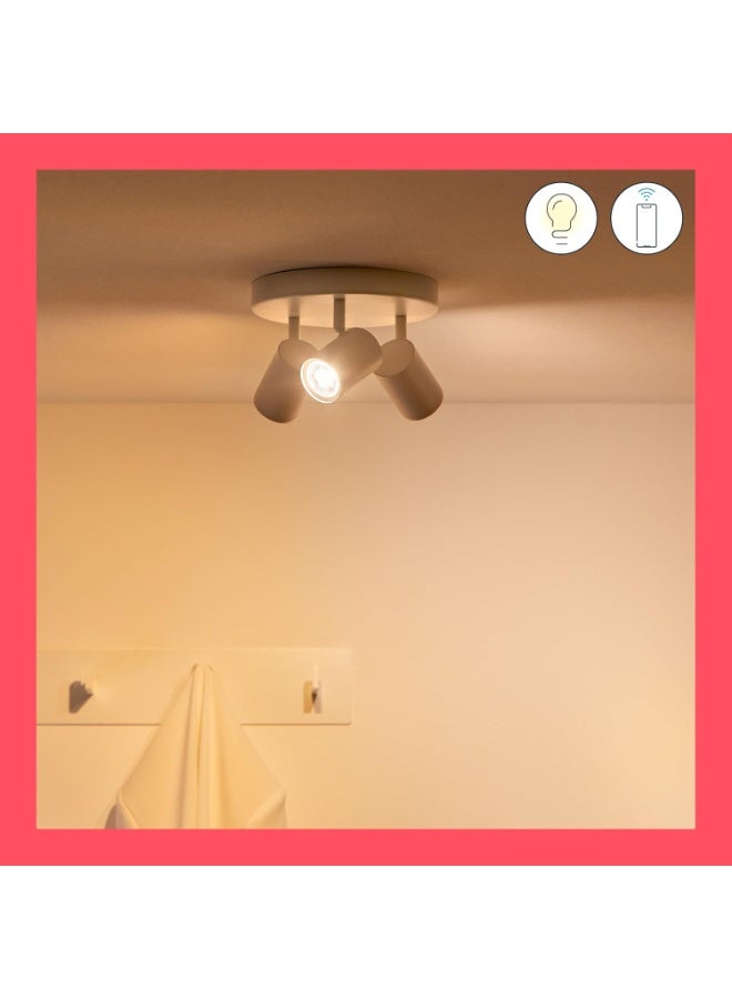 Wiz Smart LED Spotlight Bulb GU10, WiFi & Bluetooth,4.7W 50W Equivalent, 345 Lumens, Warm to Cool White 2700K-6500K, Dimmable Smart Bulb, App & Voice Control, No Hub Required, Works with Alexa Google Assistant Siri - Image 4