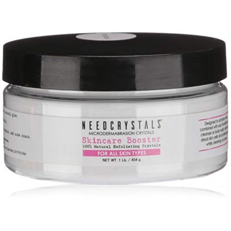 NeedCrystals كريستالات نيد كريستالز للتقشير الدقيق، مقشر وجه DIY. مقشر طبيعي للوجه للبشرة الباهتة أو الجافة يحسن الندوب، الرؤوس السوداء، حجم المسام، التجاعيد، العيوب وملمس البشرة. 1 رطل - Image 1