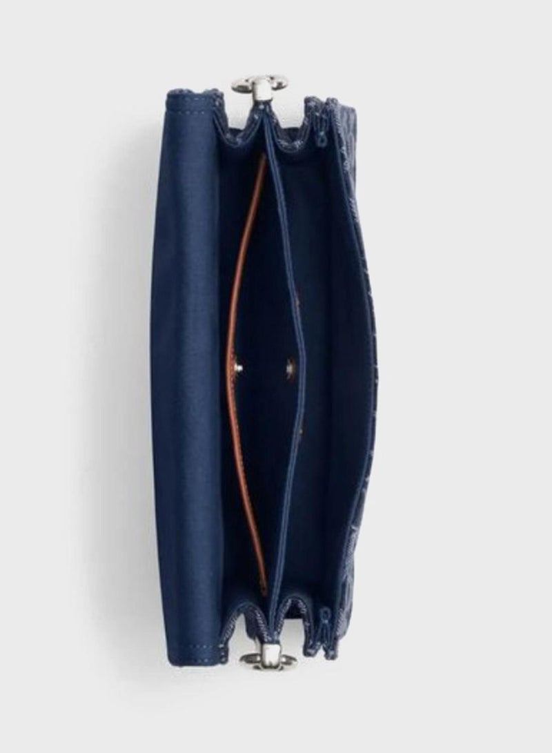 COACH Chain Tabby Shoulder Bag in Signature Denim - Image 3