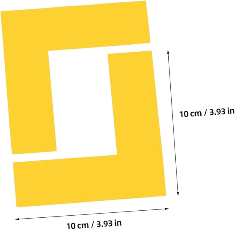 PartyKindom Yellow Floor Marking Tape 8 Pack Slip Resistant Adhesive Strips for Workplace - Image 4