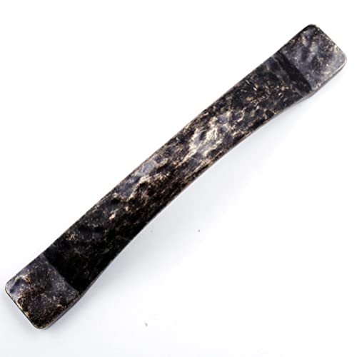 Jetland Arched Hammered Cabinet Pulls - 4-Pack, Antique Brass, 4" Hole Centers, Rustic Solid Cast Handle Pulls for Dresser Nightstand Furniture, HT0611ABR102 - Image 4