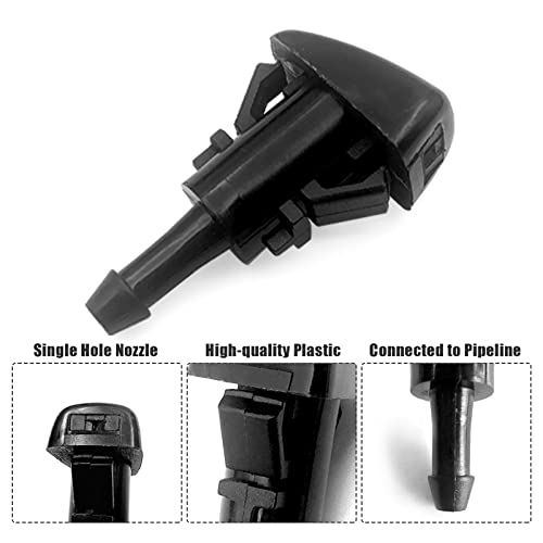 OSIFIT Windshield Washer Hose Kit, 5M Washer Fluid Hose+12 Pcs Hose Connectors+2 Fan Nozzles+2 Rubber Gaskets, Connect Car Water Pump and Nozzles, Suitable for Most Car Windshield Washer Tubing - Image 3