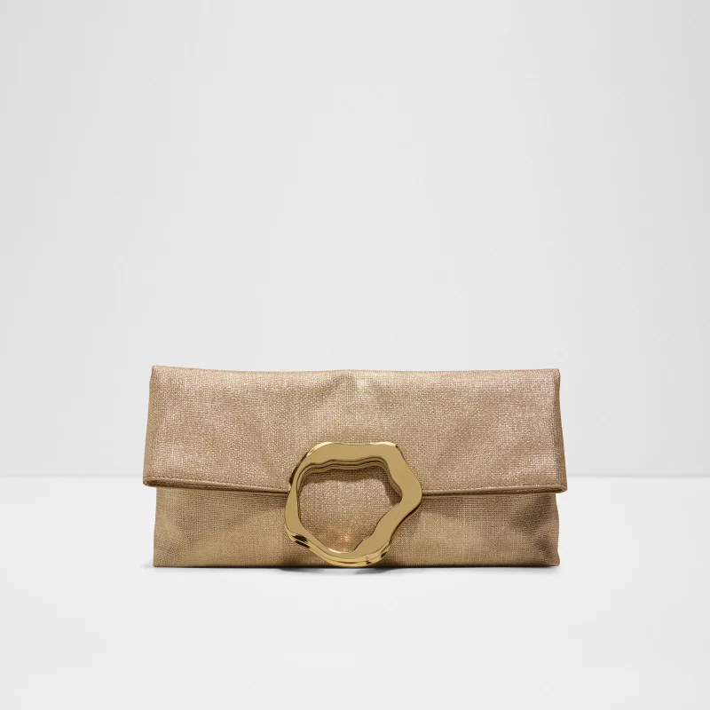 ALDO LUSTRABAG Metallic Flap Clutch