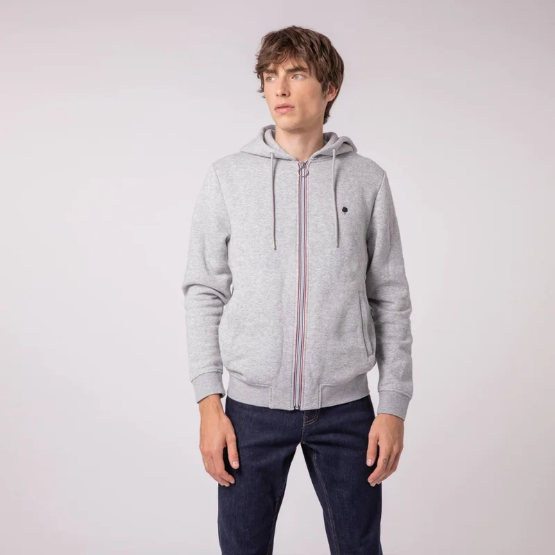 Faguo Mesnil - Grey hoodie in cotton