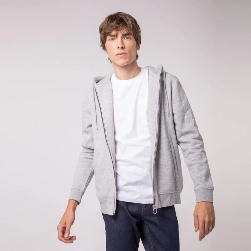 Faguo Mesnil - Grey hoodie in cotton