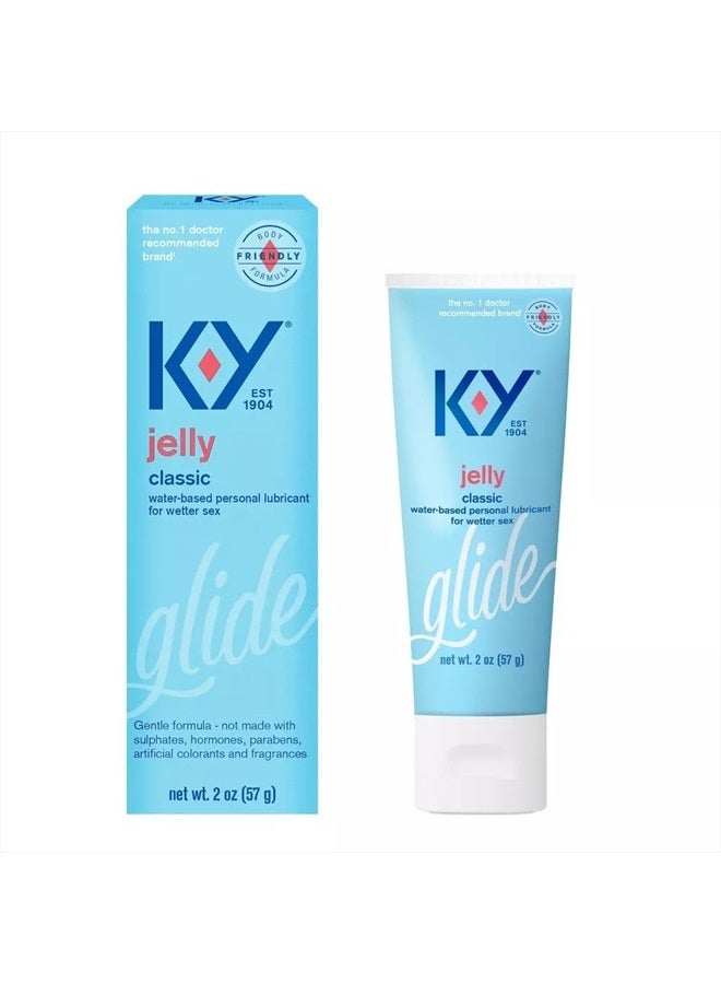 KY Jelly جيل كاي واي الشخصي للتزليق يحضرك بسرعة للحميمية ويحميك من الانزعاج : الوزن الصافي 2 أونصة (عبوة من 2) - Image 1