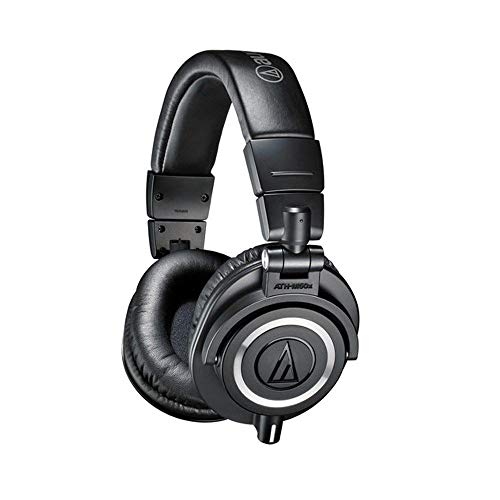Audio-Technica ATH-M50x Professional Monitor Headphones + Slappa Full Sized HardBody PRO Headphone Case (SL-HP-07) - Image 2