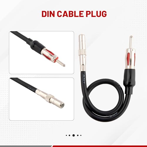 RED WOLF سلك توصيل راديو RED WOLF مع محول هوائي متوافق مع 2006-2013 GM GMC Sierra Chevy Impala Buick Cadillac لتثبيت جهاز استيريو CD بعد السوق - Image 3