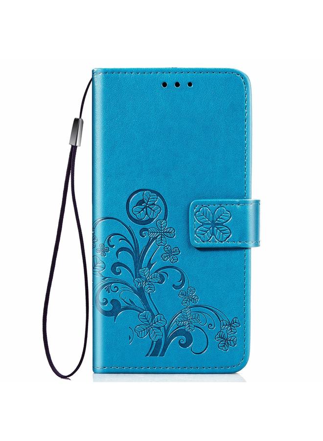 Zaboon Case For Galaxy Note10 Lite/A81/M60s Lucky Clover Pressed Flowers Pattern Leather Case with Holder & Card Slots & Wallet & Hand Strap - Image 2