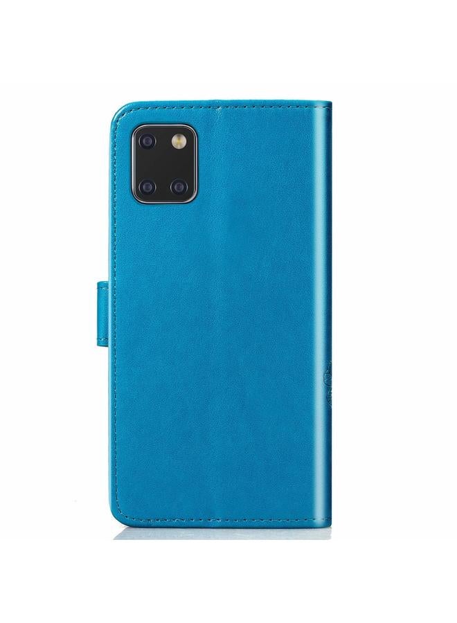 Zaboon Case For Galaxy Note10 Lite/A81/M60s Lucky Clover Pressed Flowers Pattern Leather Case with Holder & Card Slots & Wallet & Hand Strap - Image 3