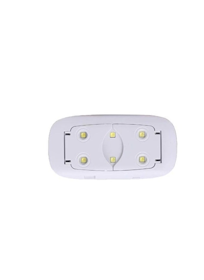 صن ميني مجفف اظافر جل صغير محمول مزود بكابل USB ومصباح LED بالاشعة فوق البنفسجية بقدرة 6 واط - بينك  - Image 2