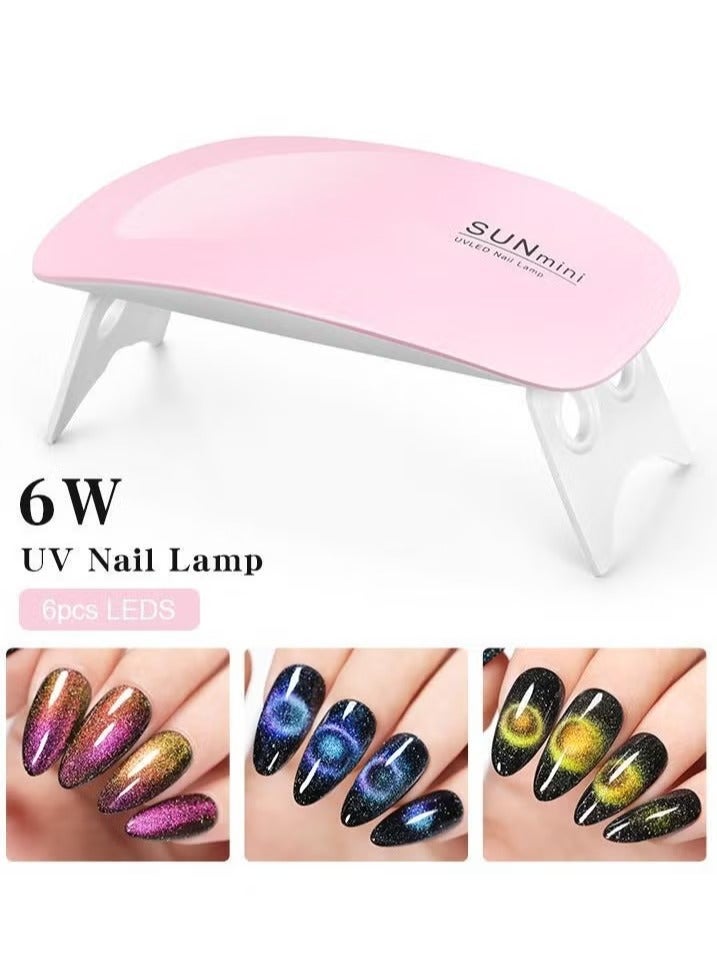 SUNmini USB Portable LED UV Nail Dryer Pink/White - Image 1