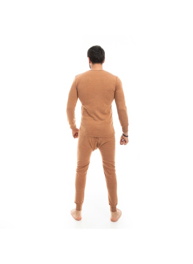 Caesar Men's winter thermal set, two pieces, with soft fleece lining. - Image 4