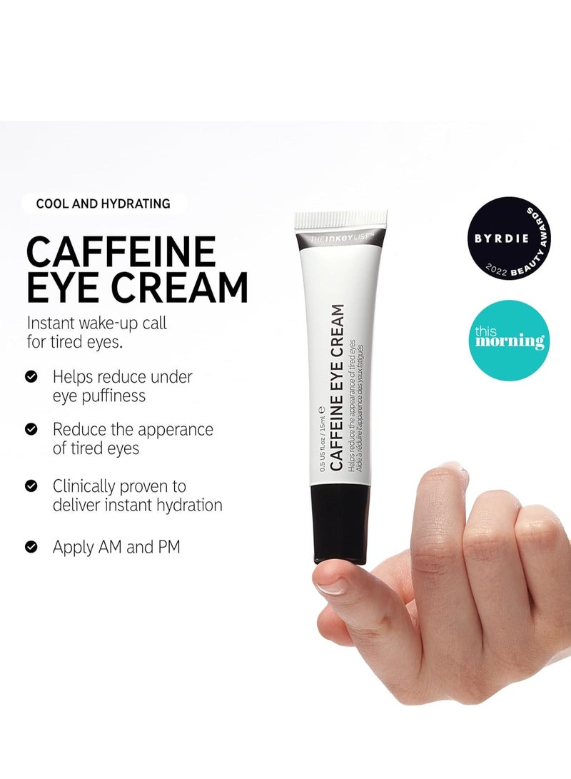 The INKEY List List Caffeine Eye Cream Helps Dark Circles and Tired Eyes 15ml - Image 2