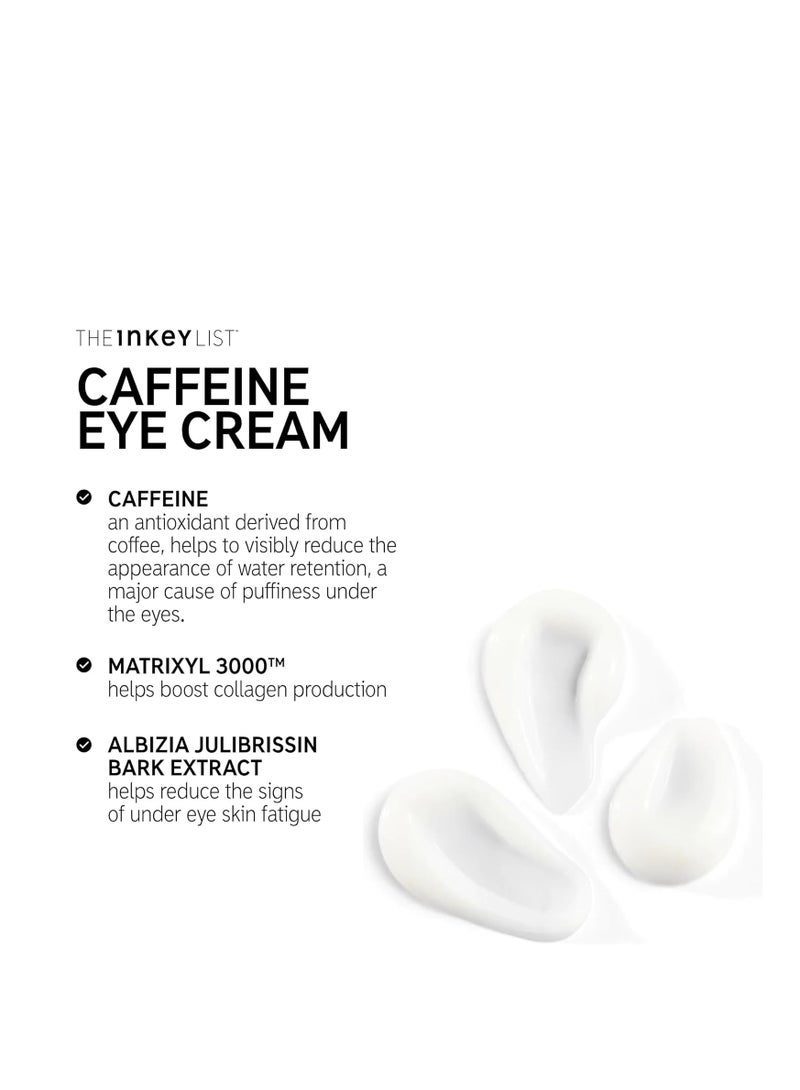 The INKEY List List Caffeine Eye Cream Helps Dark Circles and Tired Eyes 15ml - Image 5