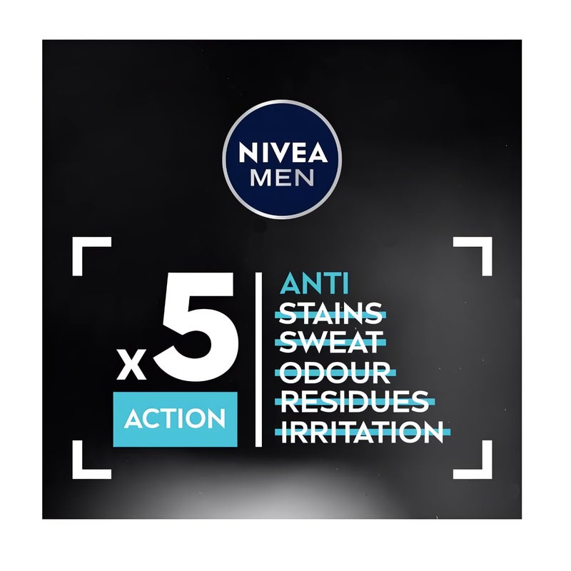 NIVEA Men Invisible for Black & White Original Anti-Perspirant Deodorant Spray 150ml | 48H Protection | No White Marks or Yellow Stains | No Ethyl Alcohol | Fresh Scent | Quick-Dry, 2 Packs - Image 3