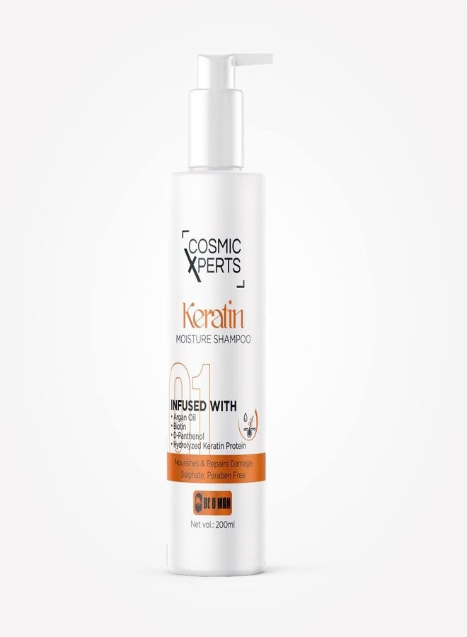 Be O Man COSMIC XPERTS Keratin SulfateFree ParabenFree Moisturizing Smooth Shampoo 200ml - Image 1