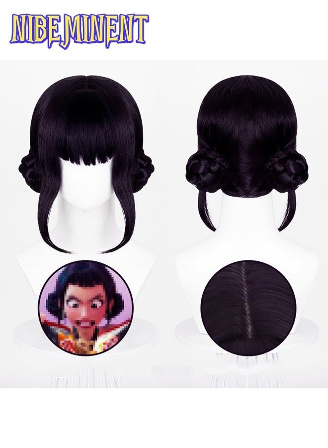 NIBEMINENT Halloween K-Pop Demon Hunter Cosplay Wig For Women Cartoon Festive Dress-Up Rumi Mira Zoey