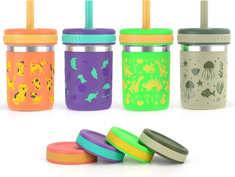 Cafezi 10oz Stainless Steel Kids Cup with Lid | Unbreakable & Spill-Proof Sippy Cup for Water, Juice, Milk, Snacks | BPA-Free, Easy Clean, Ideal for Toddlers at Home, Car, Daycare - Image 1